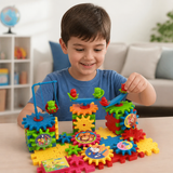 81-Piece STEM Interlocking Gear Building Toy Set thumbnail 2