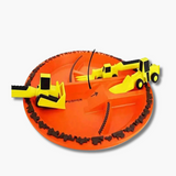 Plastic Interactive Kids Construction Plate with Bulldozer Design thumbnail 1