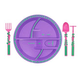 Plastic Interactive Kids Construction Plate with Bulldozer Design thumbnail 5