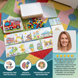 Montessori Peg Mosaic Board - Fine Motor Skill Educational Toy thumbnail 2