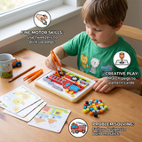 Montessori Peg Mosaic Board - Fine Motor Skill Educational Toy thumbnail 3