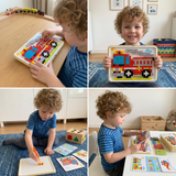 Montessori Peg Mosaic Board - Fine Motor Skill Educational Toy thumbnail 4
