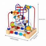 Wooden Bead Maze Toy with Colorful Montessori Activity Tracks thumbnail 2