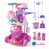 Kids Cleaning Trolley Play Set with Lights & Sounds thumbnail 3