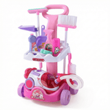 Kids Cleaning Trolley Play Set with Lights & Sounds thumbnail 4