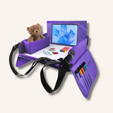 Kids Car Seat Travel Activity Tray with Touchscreen PVC Tablet Holder thumbnail 2