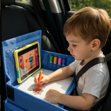 Kids Car Seat Travel Activity Tray with Touchscreen PVC Tablet Holder thumbnail 5