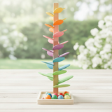 Wooden Marble Run Toy with Sound and Color thumbnail 1