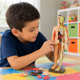 ABS Plastic Kids Human Body Anatomy Model with 3D Removable Organs thumbnail 4