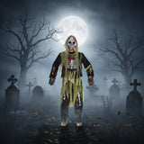 Polyester Zombie Skeleton Costume - Authentically Frightening Design thumbnail 2