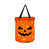 Halloween Candy Pumpkin Bucket with LED Lights and Handle thumbnail 2
