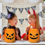 Halloween Candy Pumpkin Bucket with LED Lights and Handle thumbnail 5