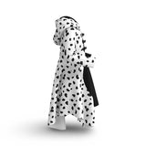 Cruella Costume Dress with Dalmatian Spots and Attached Hood thumbnail 5