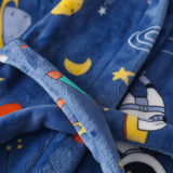 Fleece Children's Morning Gown with Hood - CozyWrap thumbnail 3