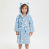 Fleece Children's Morning Gown with Hood - CozyWrap thumbnail 6