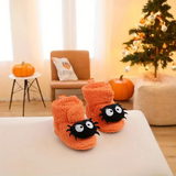 Kids' Halloween Slippers with Cartoon Print and Fleece Lining thumbnail 4