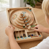 Wooden Pinball Marble Game with Hands-On Play thumbnail 2