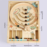Wooden Pinball Marble Game with Hands-On Play thumbnail 6