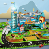 Electric Parking Garage Playset with 8 Toy Cars & Interactive Track thumbnail 3