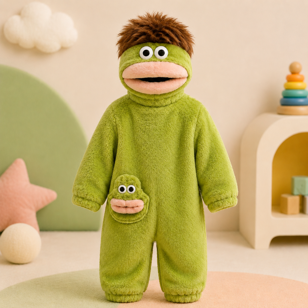 Kids Monster Onesie - Soft All-In-One Pyjamas, 5 Colours