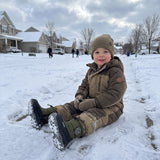 Nylon Kids' Snow Boots with Side Zipper and Thick Sole thumbnail 4