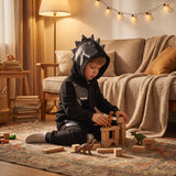 Kids' Dinosaur 3D Hoodie and Pants Set - Fun Character Design thumbnail 3