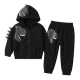 Kids' Dinosaur 3D Hoodie and Pants Set - Fun Character Design thumbnail 6