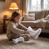 Girls' Insulated Snow Boots with Elastic Laces thumbnail 3