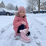 Girls' Insulated Snow Boots with Elastic Laces thumbnail 4