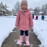 Kids' Snow Boots with Side Zip and Star Pattern thumbnail 4