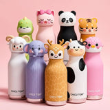 Kids' Thermos Flask with Animal Print - Insulated Stainless Steel Bottle thumbnail 1