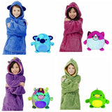 Kids' Hoodie & Plush Toy 2-in-1 – Oversized Animal Design thumbnail 5