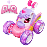 Remote Control Stunt Car – 360° Spins, Colorful Lights, Purple or Pink thumbnail 4