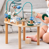 Wooden Activity Table with Bead Maze, Gears & Abacus thumbnail 3