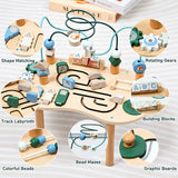 Wooden Activity Table with Bead Maze, Gears & Abacus thumbnail 4