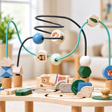 Wooden Activity Table with Bead Maze, Gears & Abacus thumbnail 6