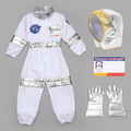 Kids Pretend Play Costume Set - Astronaut, Firefighter, Chef & Builder
