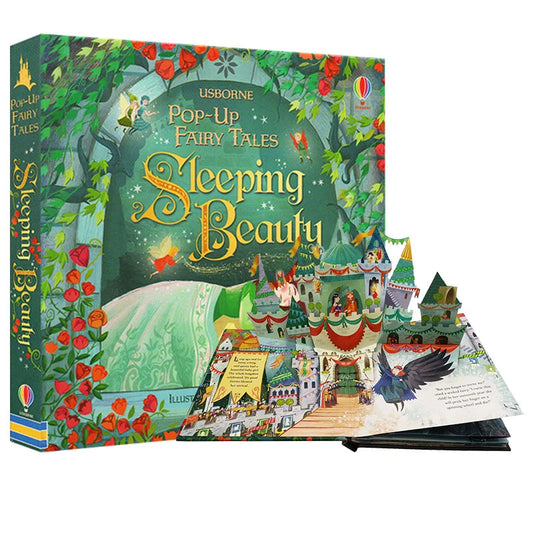 3D pop-up children's book showing vibrant fairytale scene
