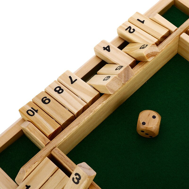 Wooden math board game