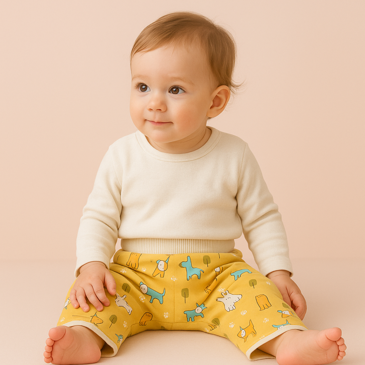 Kids Printed Pants & Skirt Set — Cute Animal Patterns