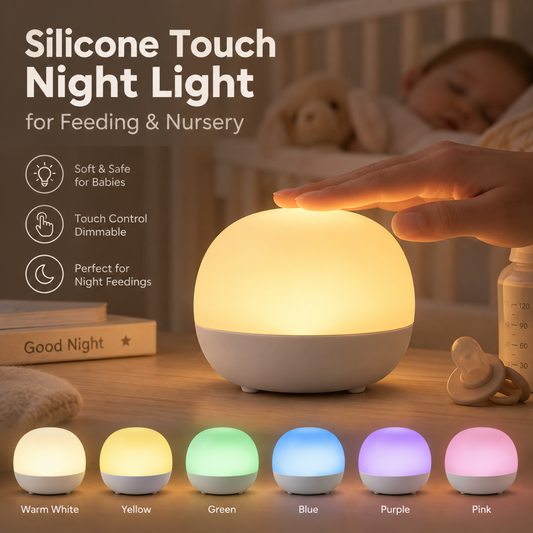 Silicone Touch Night Light for Feeding & Nursery