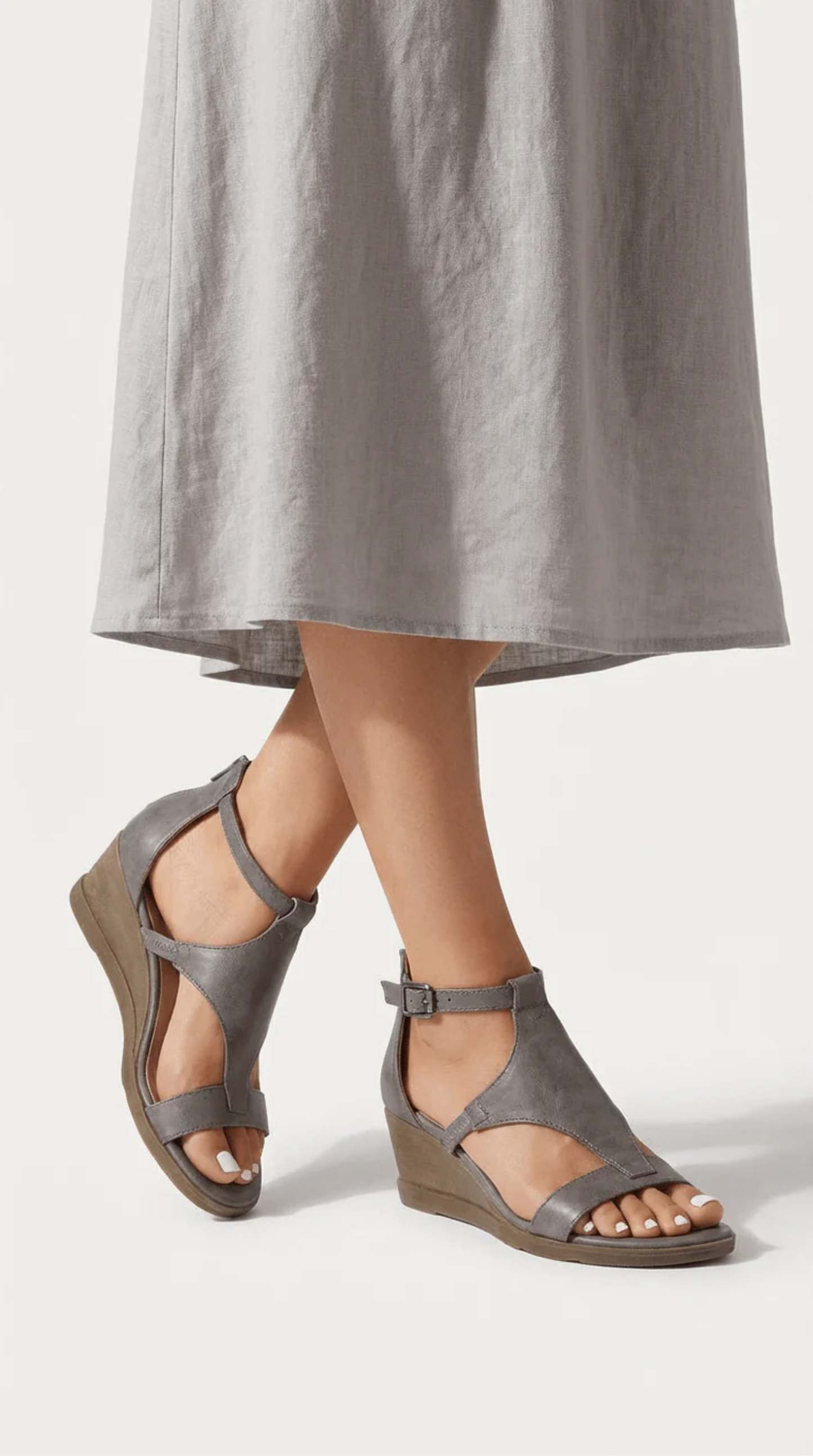 Strappy Wedge Sandals Women – Multi-Strap & Arch Support, Everyday Summer Comfort Canada