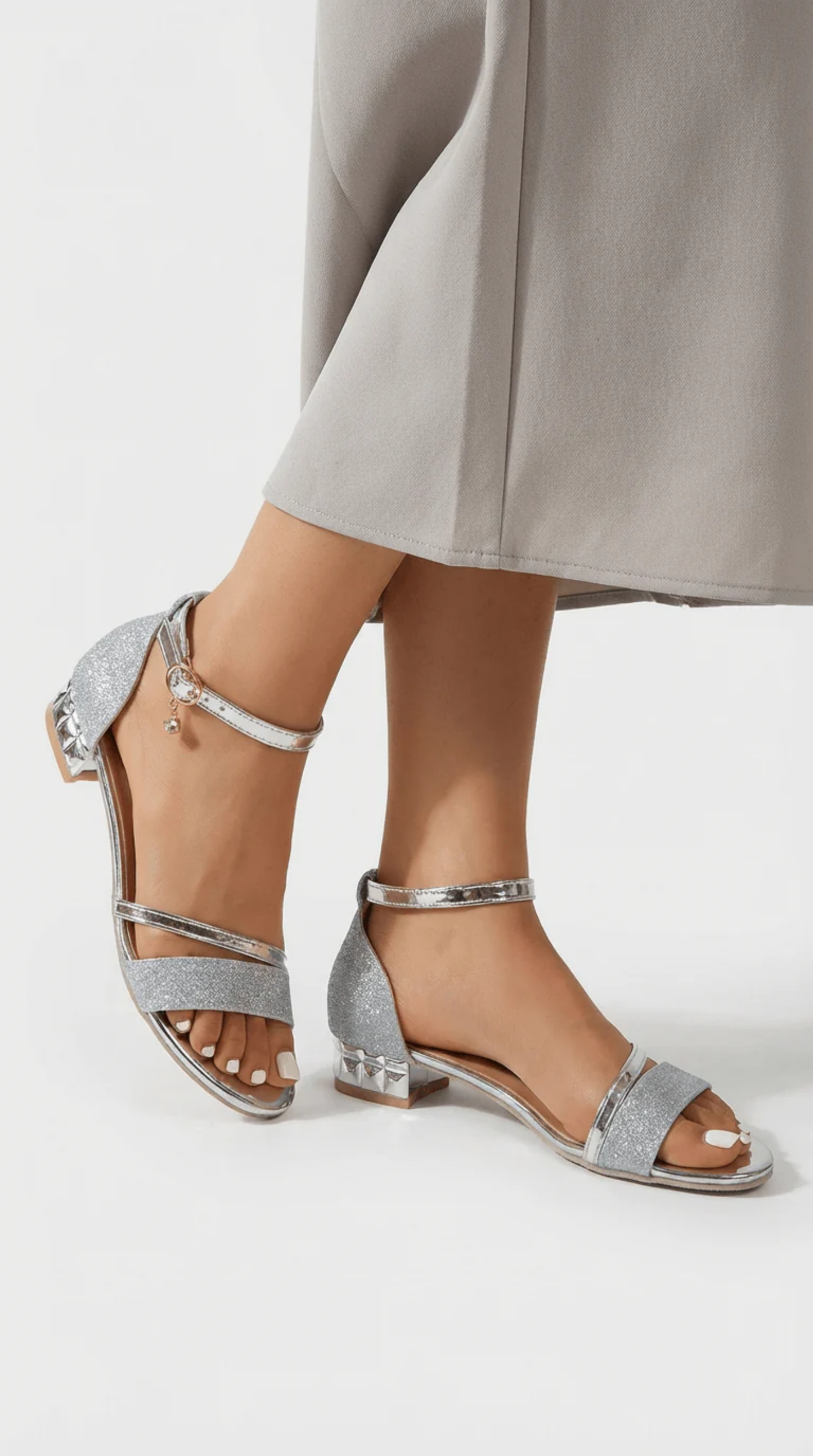 Block Heel Sandals Women – Ankle Strap & Cushioned Footbed, Patio Season Elegant Everyday
