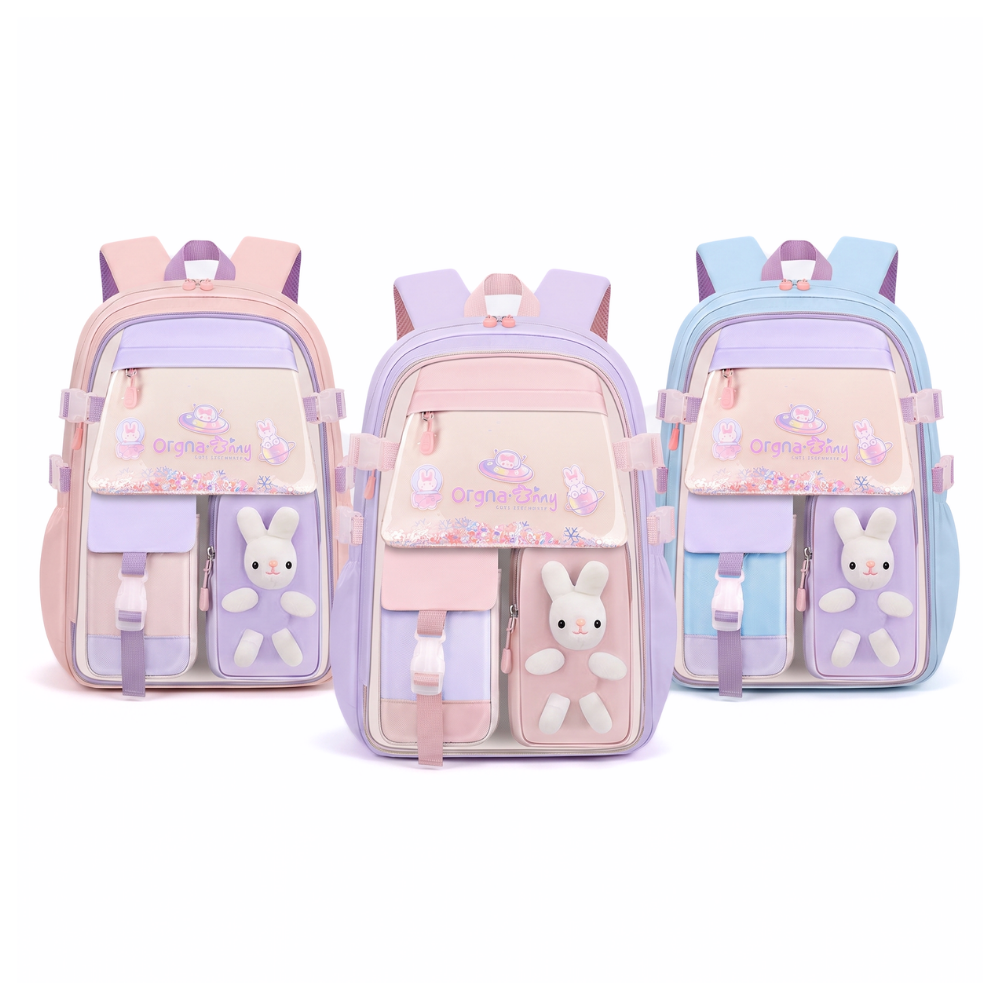 Kids school backpack multi-compartment main