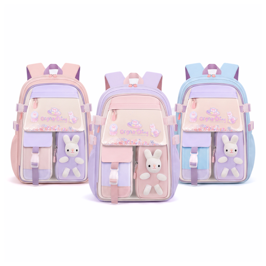 Kids school backpack multi-compartment main