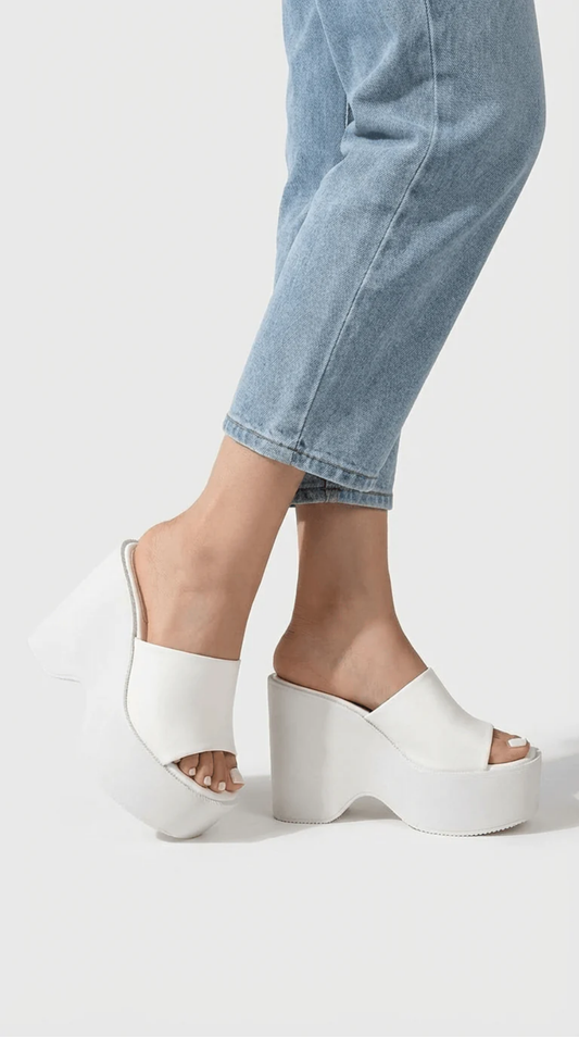 Platform Mule Sandals Women – Block Heel & Slip-On Style, Patio Season Summer Chic