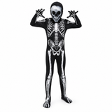 Kids Skeleton Grim Reaper Costume with Hood thumbnail 3