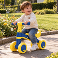Toddler Balance Bike - No-Pedal 4-Wheel Ride-On Walker Trainer