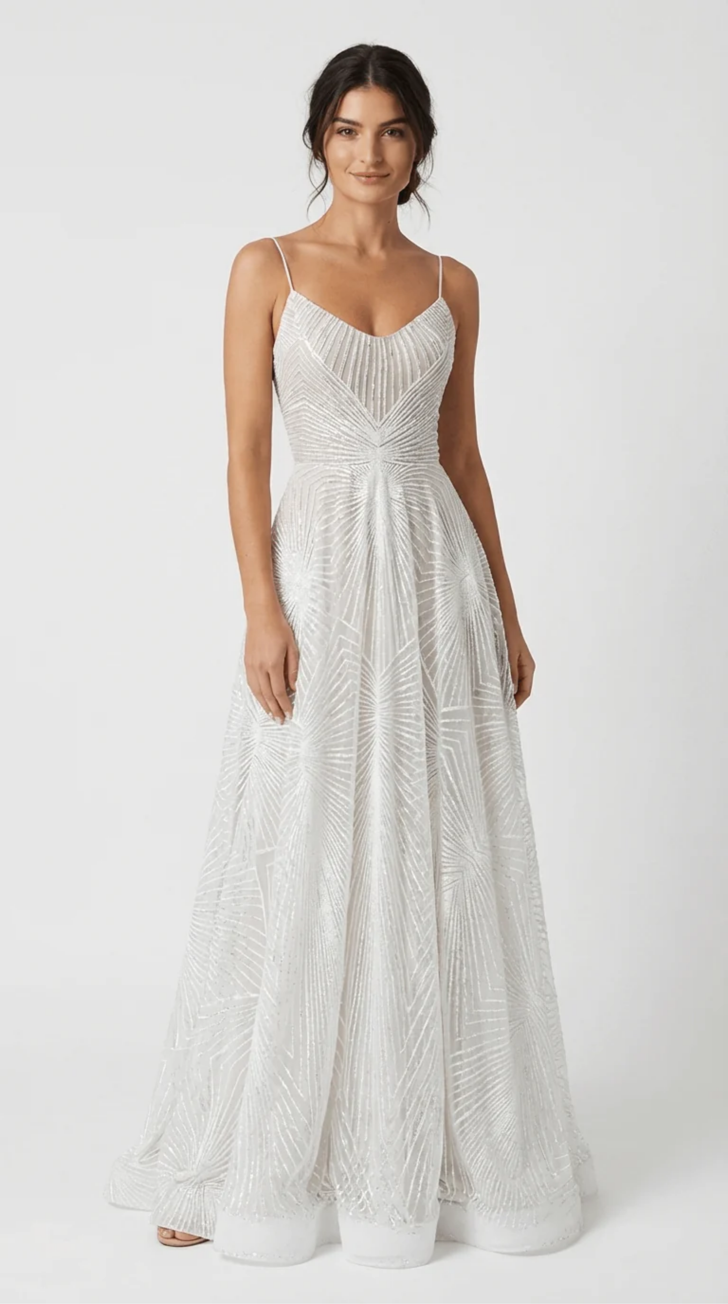 Textured Maxi Dress Women – Thin Straps & Elongating Silhouette, Wedding Guest Summer Canada