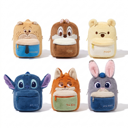 Plush cartoon crossbody bag hero shot